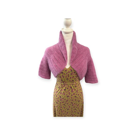 Betsey Johnson Sweaters - Betsey Johnson Vintage Y2K 90s shrug angora